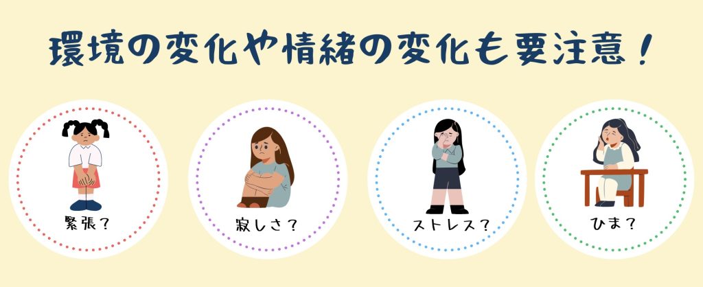 「いつ頃から始まったのか」や「どんな時にしている」のかを知る